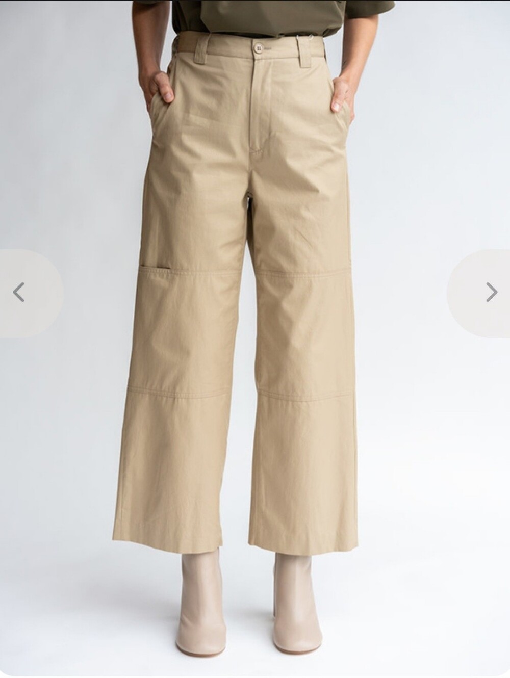 Maison Martin Margiela Beige Khaki Women's Chino Pants